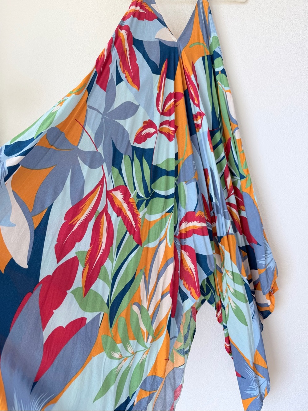 Goa Beachwear by Japna XS Tropical Handkerchief Maxi Dress Swim Cover Up - Picture 4 of 9